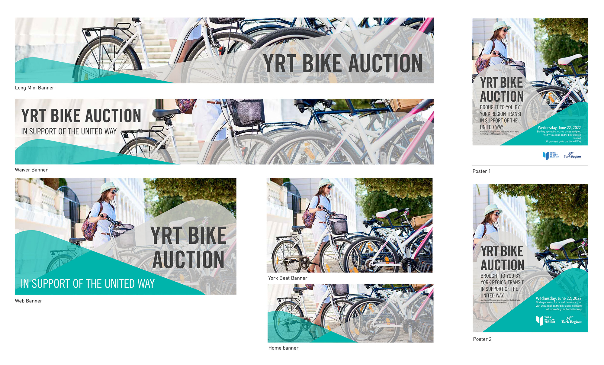 YRT bike auction campaign